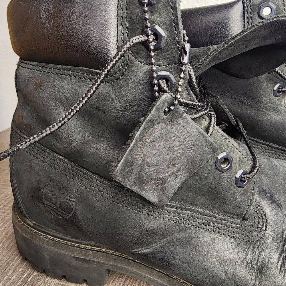 Timberland 6" Premium Waterproof 400g Prima Loft insulation Leather Men 8M Black - Picture 10 of 16